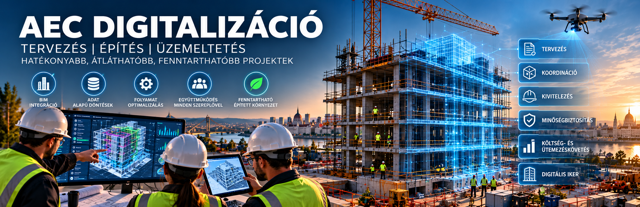 Innováció, digitalizáció, AI projektek egy hazai tervező és generálkivitelező cégcsoportnál